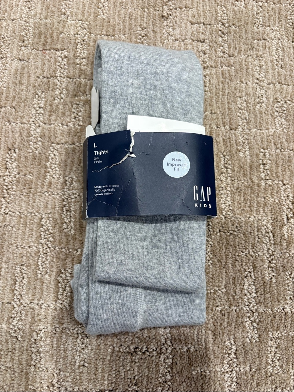 GAP Light Gray Kids' Tights Pack